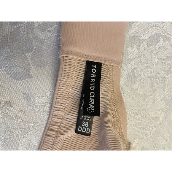 Torrid Curves Lightly Lined Full Coverage Bra Size 38DDD Underwire Comfort Strap - Picture 9 of 12